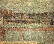 Georges Seurat The Reflux of Port en bessin oil painting